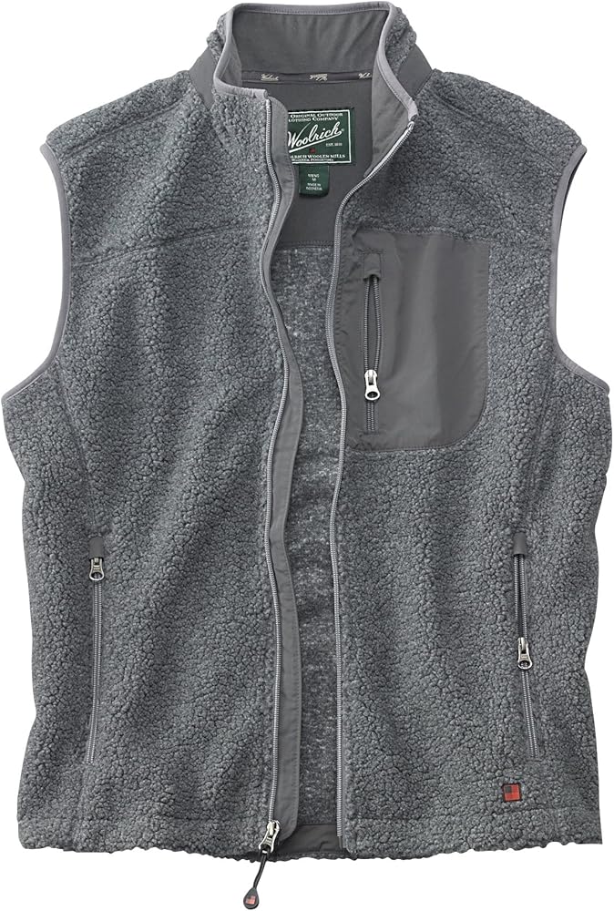 Woolrich Men's High Point Vest, Gray Heather, Medium at Amazon